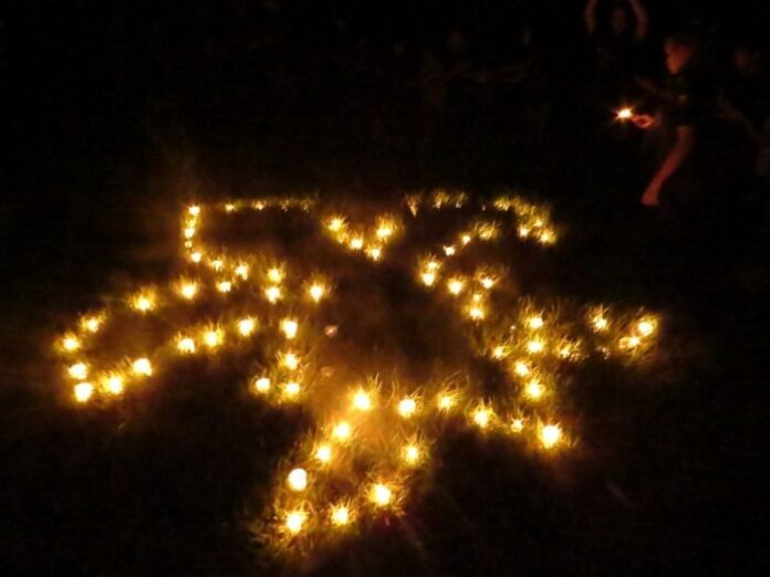 Grupo de escoteiros celebra Hora do Planeta em Lucas do Rio Verde