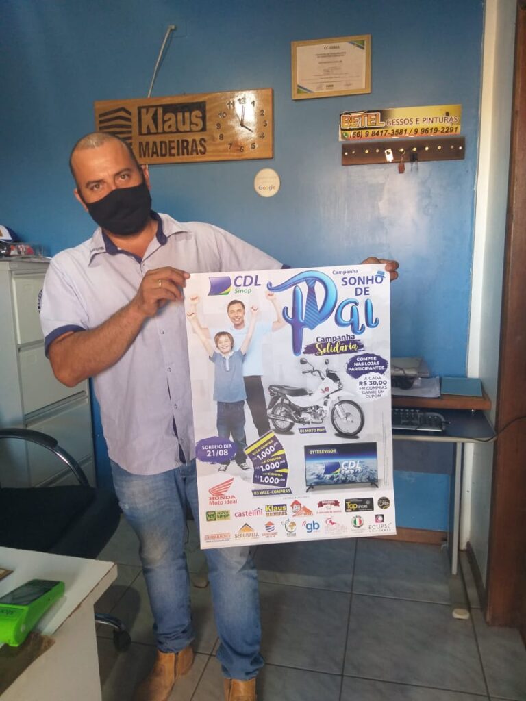 Lojistas já estão distribuindo os cupons da Campanha SONHO DE PAI