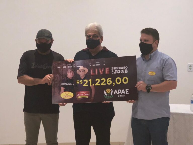 Live com patrocínio do Frialto arrecada mais de R$ 20 mil para APAE Sinop