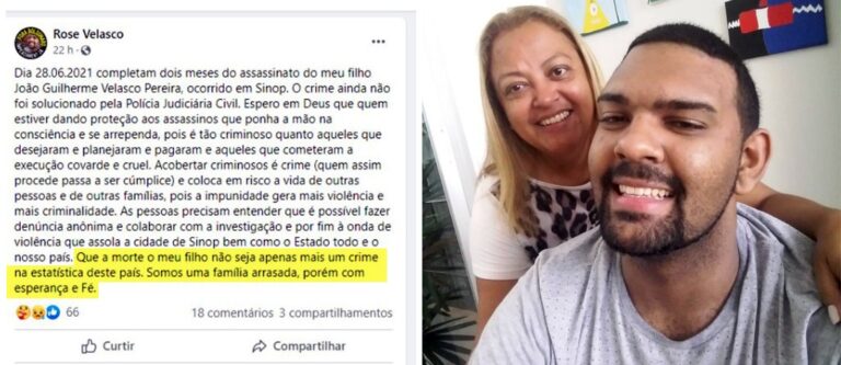 Após 2 meses da execução de chef de cozinha, mãe cobra elucidação do crime