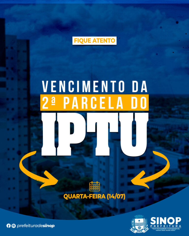 2ª parcela do IPTU vence amanhã e arrecadação já supera quase 50% do total lançado