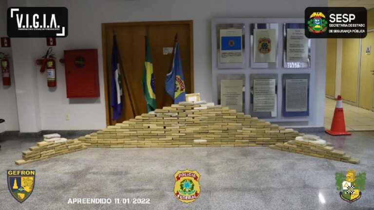 Ação conjunta apreende 272 kg de cocaína no interior de MT