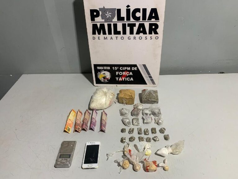 Dupla é presa por tráfico de drogas em Várzea Grande