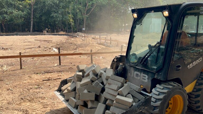 Parque Florestal está com cerca de 50% das obras concluídas; visitação segue suspensa