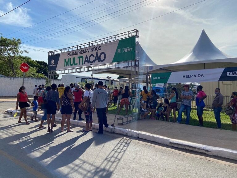 Multiação leva atendimentos gratuitos para moradores do Bairro Jardim Vitória, em Cuiabá