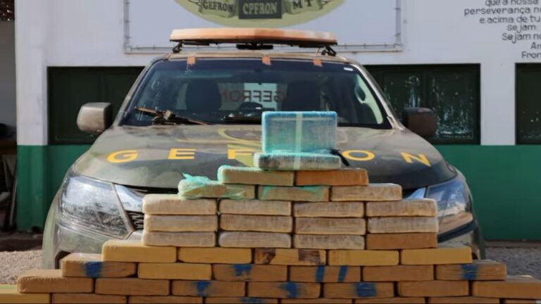 Gefron apreende 150 kg de cocaína que eram transportados da Bolívia para MT