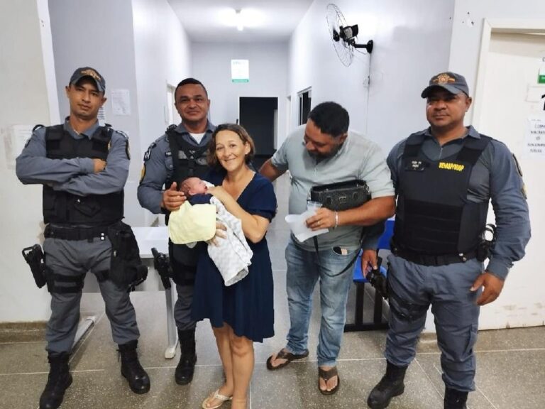 Policiais salvam bebê de 3 dias de vida engasgado com leite materno em MT