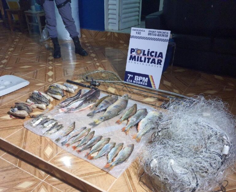 Polícia Militar prende mulher por pesca irregular durante piracema