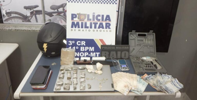 Polícia Militar prende casal por tráfico e receptação em Sinop