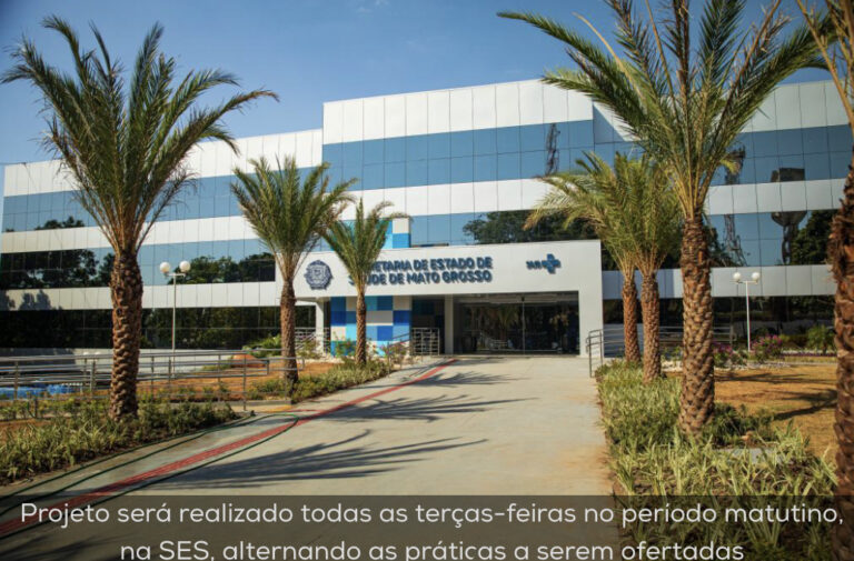 SES oferece práticas terapêuticas aos servidores do Centro Político Administrativo