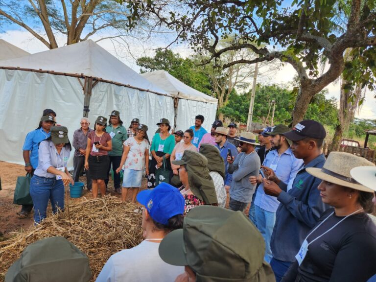Empaer ministra palestra e mostra na prática como fazer compostagem com resíduos orgânicos