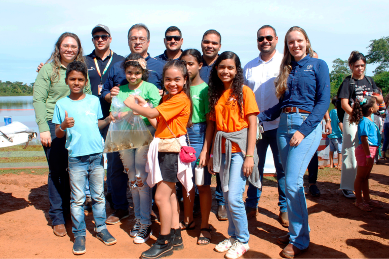 Biorrefinaria promove ações de educação ambiental com crianças da comunidade