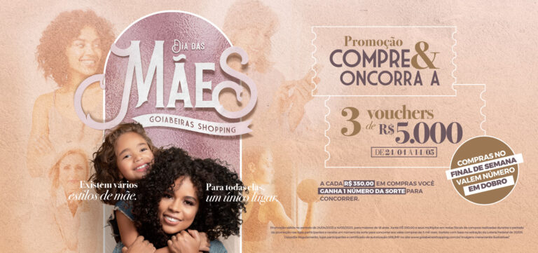 Shopping lança campanha do Dia das Mães com sorteio de vales-compra