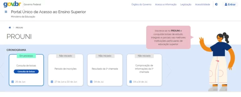 Prouni do 2º semestre abre inscrições nesta terça-feira