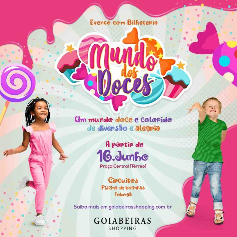 ‘Mundo dos Doces’ é a nova atração para as crianças no Goiabeiras Shopping
