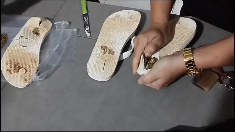 Mulheres são presas tentando entrar em presídios de MT com drogas escondidas no chinelo