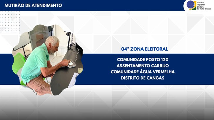 Mutirão levará atendimento da Justiça Eleitoral às zonas rurais de Poconé