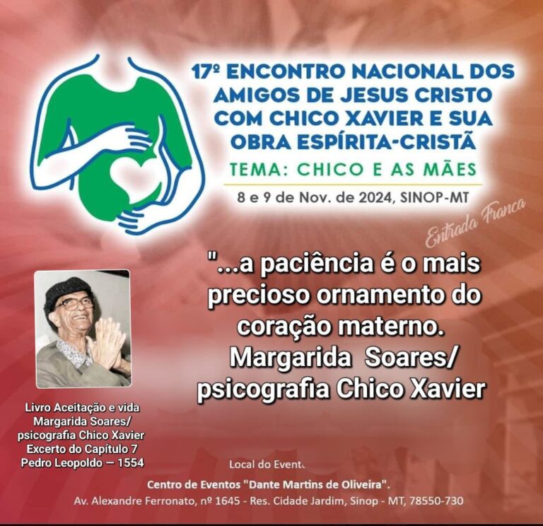 Começa hoje em Sinop Evento Nacional Espírita