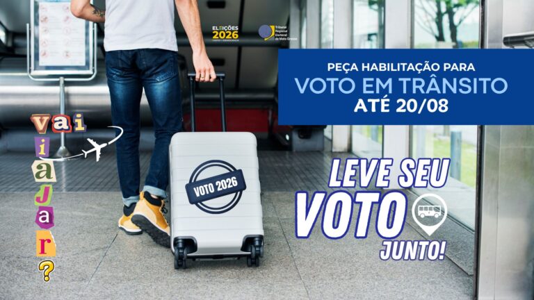 Prazo para solicitar habilitação para voto em trânsito termina nesta quinta-feira (20/08)